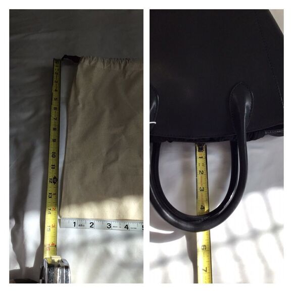 TED BAKER Saffet Oversized Bucket Tote Bag Black Leather New With Tag Oversized - Picture 14 of 15